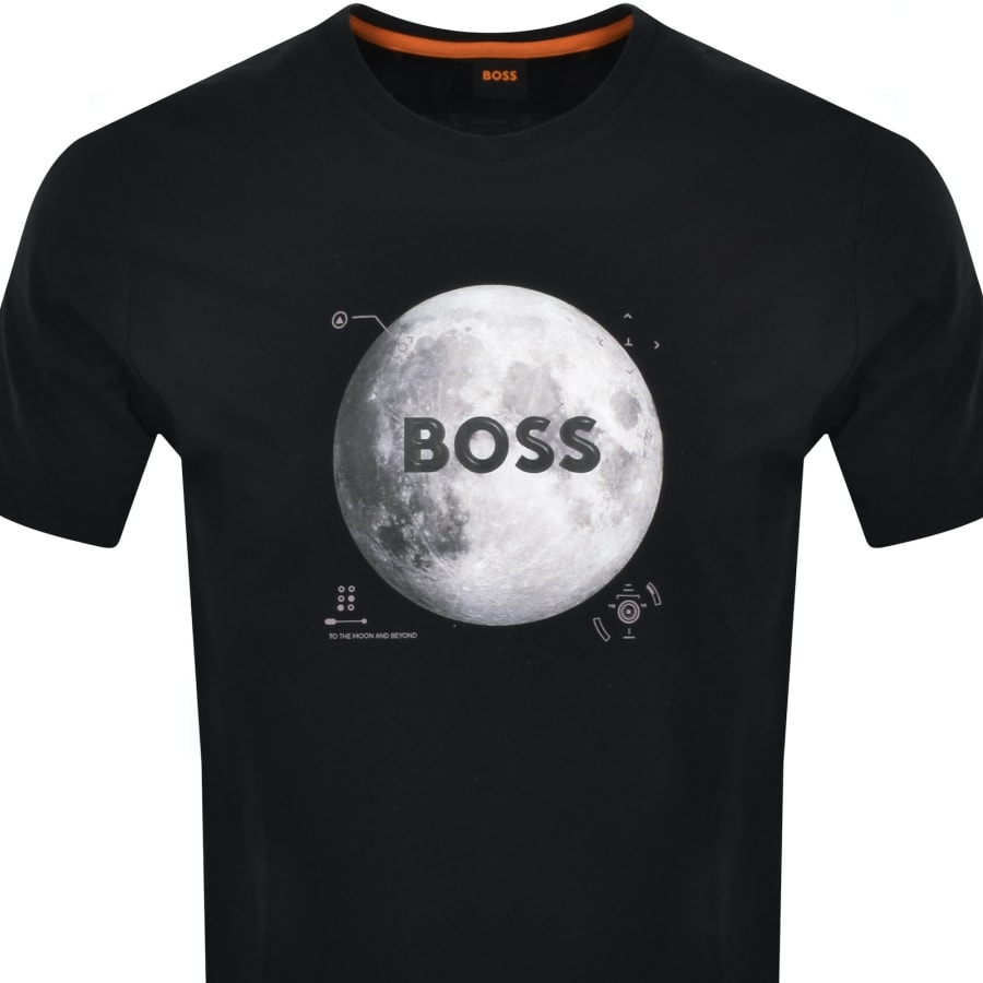 Boss Te Moon 10260136 Short Sleeve T shirt Black 2XL Man
